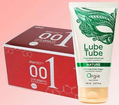 Набір OLO збуджуючі 001 (червоні) 10 штук + Лубрикант LUBE TUBE NATURE, 150 мл ORGIE SOS4654 фото