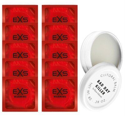 Комплект EXS Warming 10 шт + Bijoux Indiscrets Bad Day Killer SOS14329 фото