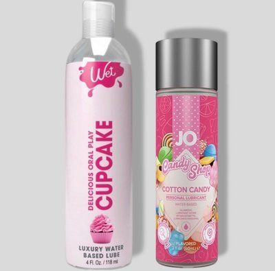 Wet Oral Play Cupcake (118 мл) + JO Candy Shop Cotton Candy (60 мл) LB764 фото