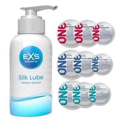 Комплект 21 шт ONE + Лубрикант EXS Aloe Vera Silk Lube 250 мл SOS4207 фото