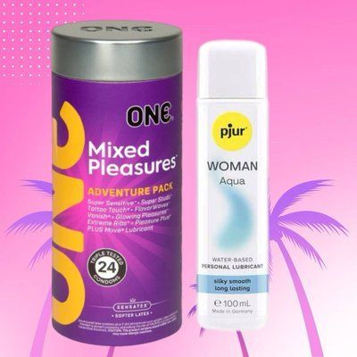 Набір ONE Mixed Pleasures 24 шт + pjur Woman Aqua 100 мл SOS4407 фото