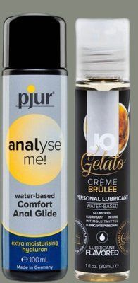 Набір лубрикантів pjur analyse me! Comfort water glide 100 мл + System JO GELATO CremeBrulee (30 мл) LB966 фото