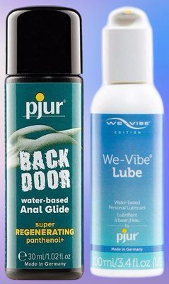 Набір лубрикантів pjur backdoor Regenerating 30 мл + pjur We-Vibe Lube 100 мл LB466 фото