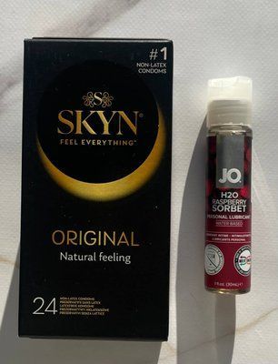 Набір SKYN Original 24 шт + Змазка System JO H2O &mdash; Raspberry Sorbet (30 мл) SOS2159 фото