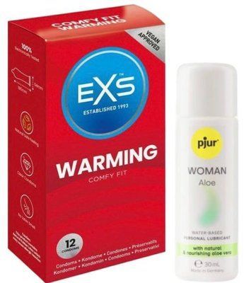 Набір EXS Warming (12 шт) + pjur Woman Aloe 30 мл SOS13478 фото