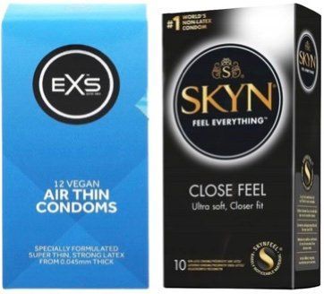 Набор з SKYN Close Feel 10 шт + EXS Air Thin 12 шт SOS7860 фото