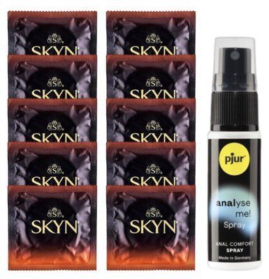 Комплект Skyn Warming 10 шт + pjur Analyse Me! (20 мл) SOS14179 фото