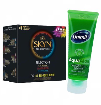 Набір Skyn 35 Selection + подарунок лубрикант Unimil 100 мл SK35 фото