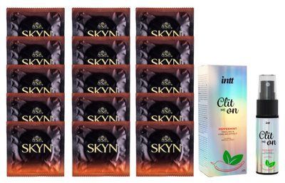 Комплект Skyn Warming 15 шт + Intt Clit Me On Peppermint Cooling Effect 12 мл SOS14530 фото