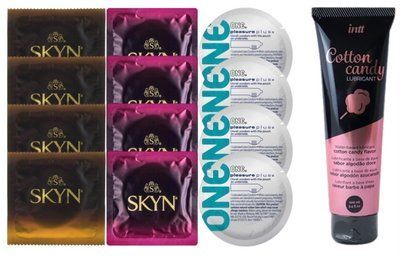 Комплект: Лубрикант Intt Cotton Candy (100мл) + 8 шт. SKYN+4 шт. 𝐎𝐍𝐄 𝐏𝐥𝐞𝐚𝐬𝐮𝐫𝐞 𝐏𝐥𝐮𝐬 SOS10419 фото