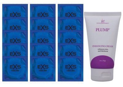 Комплект EXS Cooling 15 шт + Doc Johnson Plump Enhancing Cream For Men (56 г) SOS14577 фото