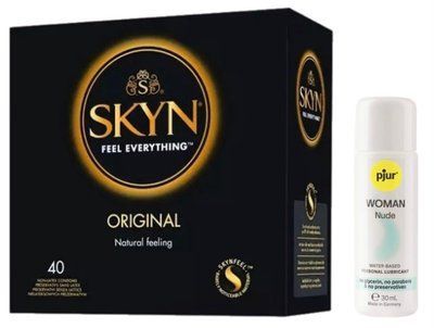 Набор SKYN Original 40 шт + pjur Woman Nude 30 мл SOS13378 фото