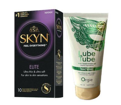 SKYN Elite 10 шт та Лубрикант ORGIE LUBE TUBE NATURE, 150 мл SOS863 фото