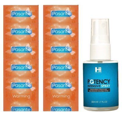 Комплект Pasante Warming 10 шт + SHS Potency Spray (50 мл) SOS14380 фото