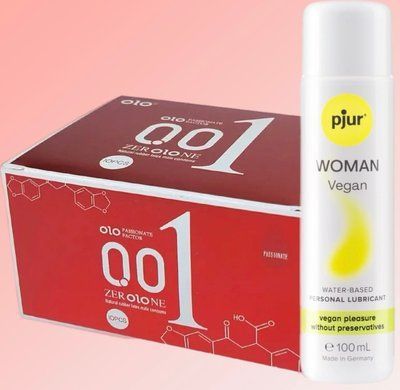 OLO збуджуючі 001 (червоні) 10 штук+ Лубрикант pjur Woman Vegan 100 мл SOS4604 фото