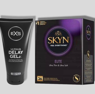 SKYN Elite, 36 шт + Пролонгатор EXS Delay Gel Ultra+ 100ml SOS5275 фото