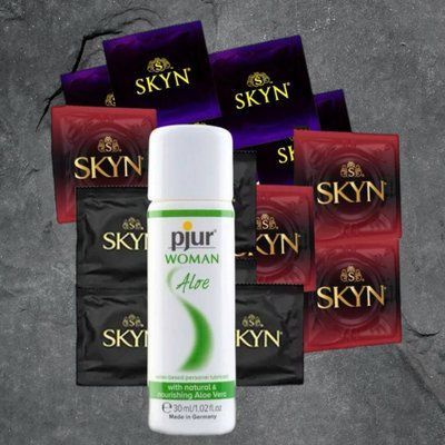 Набор из 18 штук Skyn ​​+ лубрикант pjur Woman Aloe 30 мл SOS4109 фото
