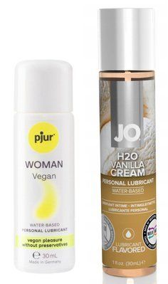 Набір лубрикантів pjur Woman Vegan 30 мл + System JO Vanilla Cream (30 мл) LB85 фото