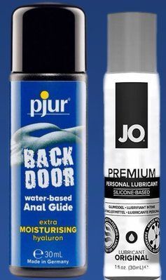 Набір лубрикантів pjur backdoor Comfort water glide 30 мл + System JO PREMIUM &mdash; ORIGINAL (30 мл) LB368 фото