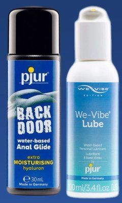 Набір лубрикантів pjur backdoor Comfort water glide 30 мл + pjur We-Vibe Lube 100 мл LB318 фото