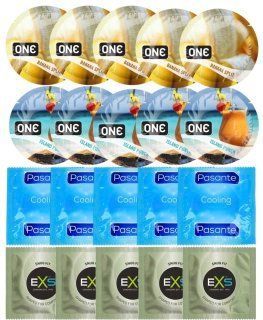 Набір 20 шт ONE Banana Split + ONE Island Punch + Pasante Cooling + EXS Snug Fit SOS7213 фото