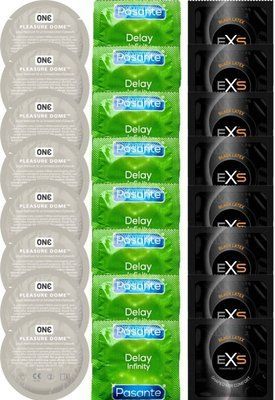 Набір 24 шт ONE Pleasure Dome + Delay Infinity + EXS Black Latex SOS7363 фото