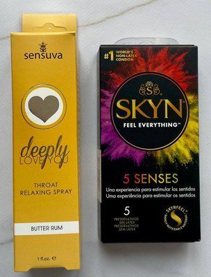 Комплект SKYN 5 Senses 5 шт + Спрей Sensuva Deeply Love You Butter Rum (29 мл) SOS1409 фото