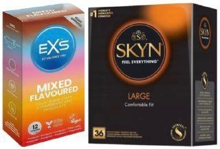 Набор с SKYN Large, 36 шт + EXS Mixed Flavoured 12 шт. SOS7911 фото