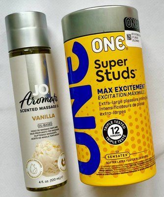 Набір 12 шт ONE Super Studs + System JO Aromatix Vanilla 120 мл SOS1709 фото