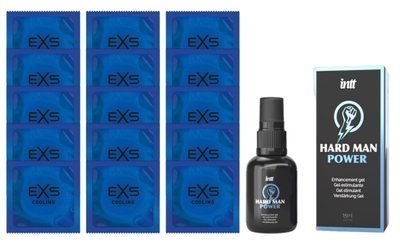 Комплект EXS Cooling 15 шт + Intt Hard Man Power Gel (15 мл) SOS14578 фото