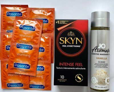 Комплект 20 шт Skyn Intense feel - Pasante Warming + System JO Aromatix Vanilla 120 мл SOS1659 фото
