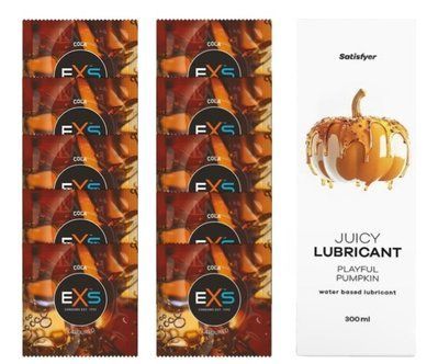 Комплект: EXS CRAZY COLA 10 шт. + Лубрикант Satisfyer Playful Pumpkin 300 мл SOS11425 фото
