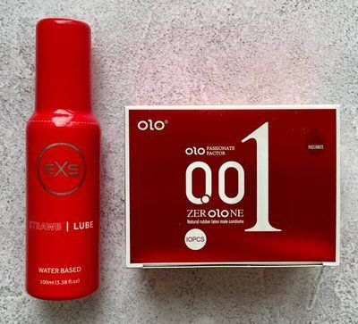 Комплект OLO збуджуючі 001 10 штук - Лубрикант EXS Strawberry Lube 100 мл SOS2560 фото