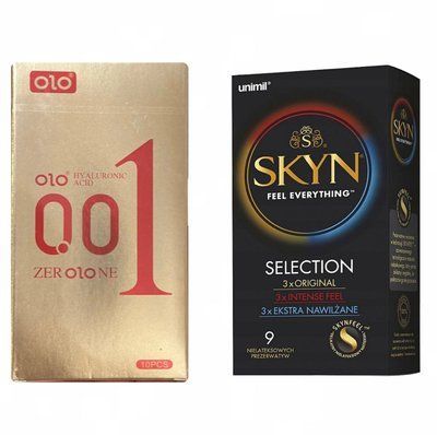 Набір : Skyn Selection &ndash; 9 шт та OLO Gold 001 (з комбінованим рельєфом) 10 шт SOS614 фото