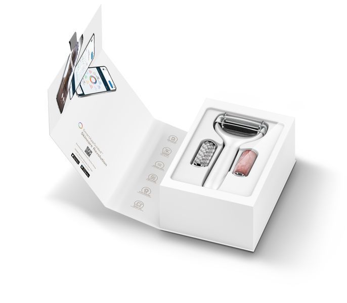 Ролер для голкової мезотерапії обличчя та тіла GESKE MicroNeedle Face&Body Roller 9в1 white HB0025 фото