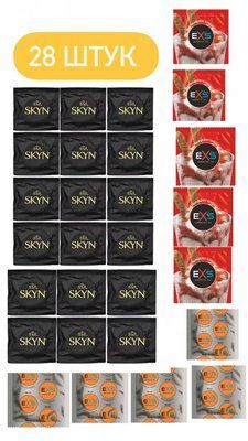 EXS и Skyn 28 шт : Delay Endurance, Strawberry Sundae , Original SOS415 фото