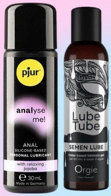 Набір лубрикантів pjur analyse me! Relaxing jojoba silicone 30 мл + SEMEN LUBE intimate gel, 150 мл Orgie LB667 фото