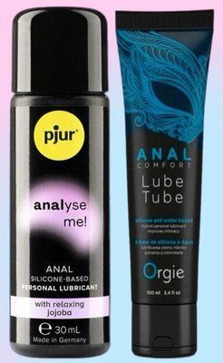 Набір лубрикантів pjur analyse me! Relaxing jojoba silicone 30 мл + ANAL COMFORT, 100 мл ORGIE LB568 фото