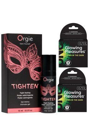 Гель для звуження Orgie&ndash; Tighten (15 мл)+One Glowing Pleasures Triple Set 6 шт SOS6713 фото