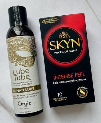 Набір Skyn Intense Feel 10 шт - Лубрикант ORGIE HUMAN LUBE intimate gel, 150 мл SOS2961 фото
