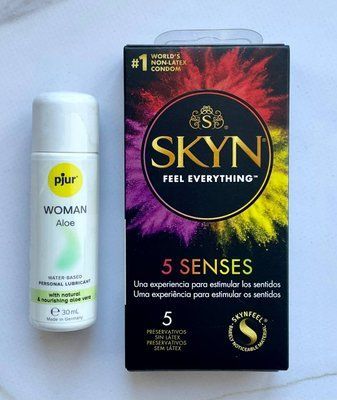 Комплект SKYN 5 Senses + Лубрикант на водній основі pjur Woman Aloe 30 мл SOS1961 фото