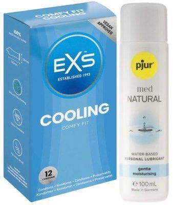 Комплект EXS Cooling 12 шт + Pjur MED Natural Glide 100 мл SOS13630 фото
