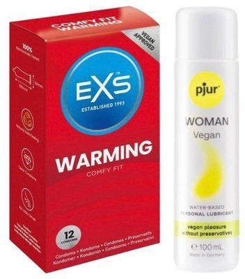 Набір EXS Warming (12 шт) + pjur Woman Vegan 100 мл SOS13480 фото
