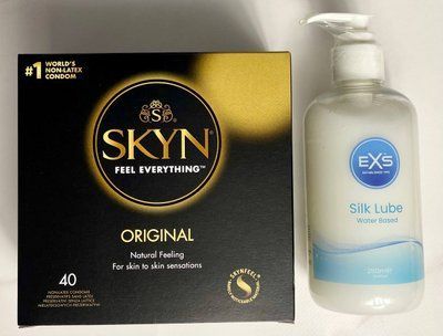 Комплект SKYN Original 40 шт + Лубрикант EXS Aloe vera silk lube 250 мл SOS1610 фото