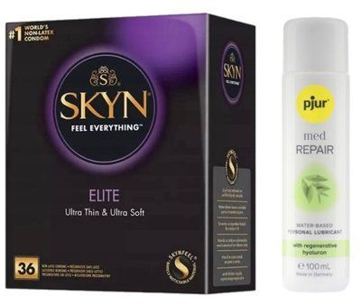 Комплект Skyn ​​Elite 36 шт + pjur MED Repair Glide 100 мл SOS13330 фото