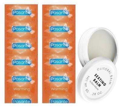 Комплект Pasante Warming 10 шт + Bijoux Indiscrets Sexting Balm SOS14281 фото