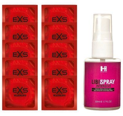Комплект EXS Warming 10 шт + SHS LibiSpray 50 мл SOS14332 фото