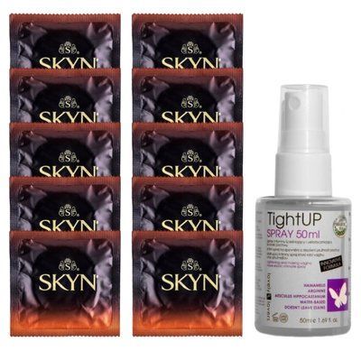 Комплект Skyn Warming 10 шт + Lovely Lovers TightUP Spray 50 мл SOS14181 фото