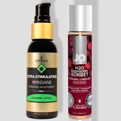 Sensuva Ultra-Stimulating On Insane Caramel Apple (57 мл) + JO Raspberry Sorbet (30 мл) LB226 фото