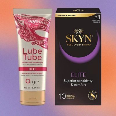 Набір Skyn Elite 10 шт + Лубрикант LUBE TUBE HOT, 150 мл ORGIE SOS4360 фото